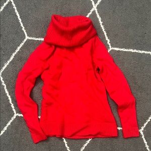 J. Crew Red Turtleneck Sweater
